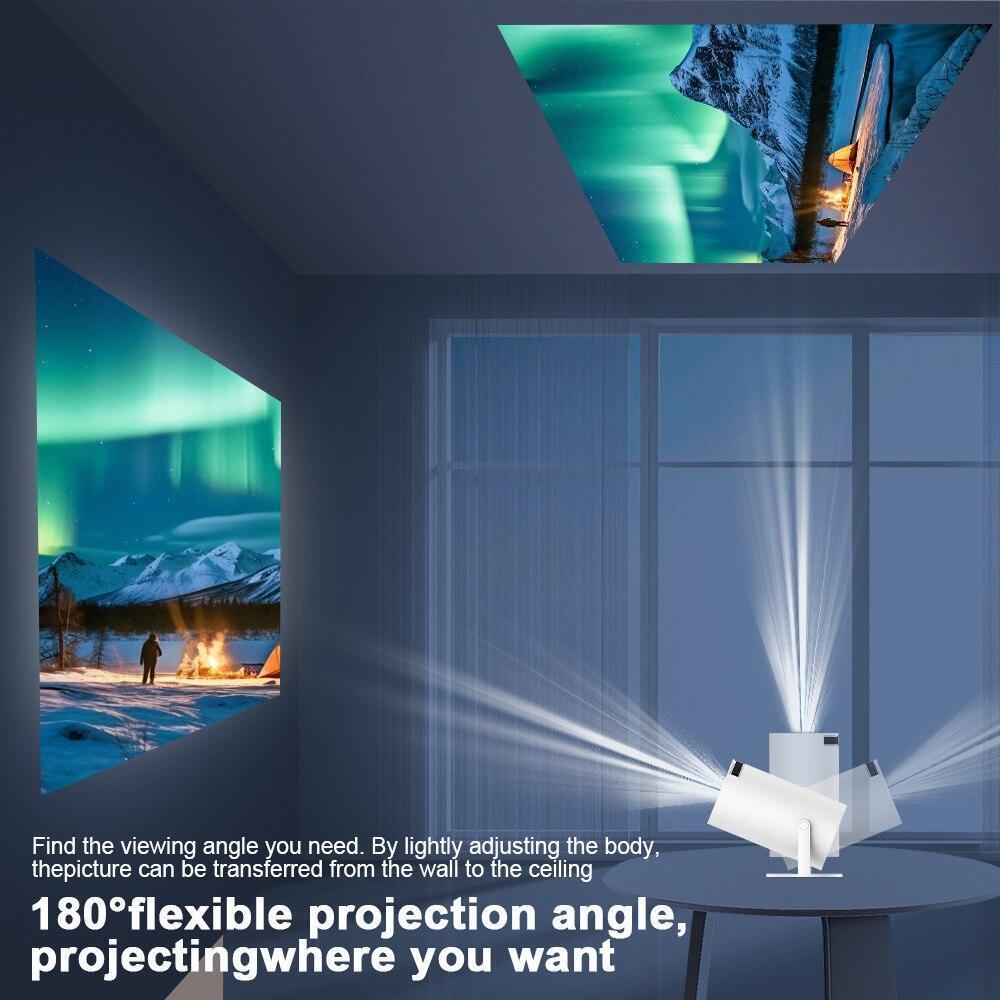 Transpeed Android 11 4K Projector Wifi6 HY300 Allwinner H713 200ANSI BT5.0 1280*