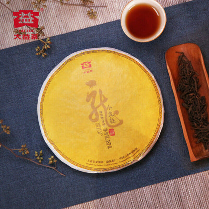 357g Menghai TAETEA Small DRAGON PILLAR Dayi Tea Cake Pu-erh Ripe Puer 1801