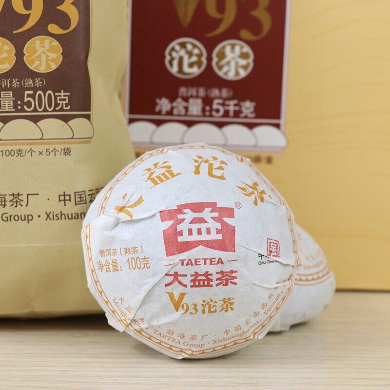 2018 Dayi V93 Yunnan Menghai TAETEA Pu-erh Chinese Pu'er Tea Tuo Cha Ripe Puer