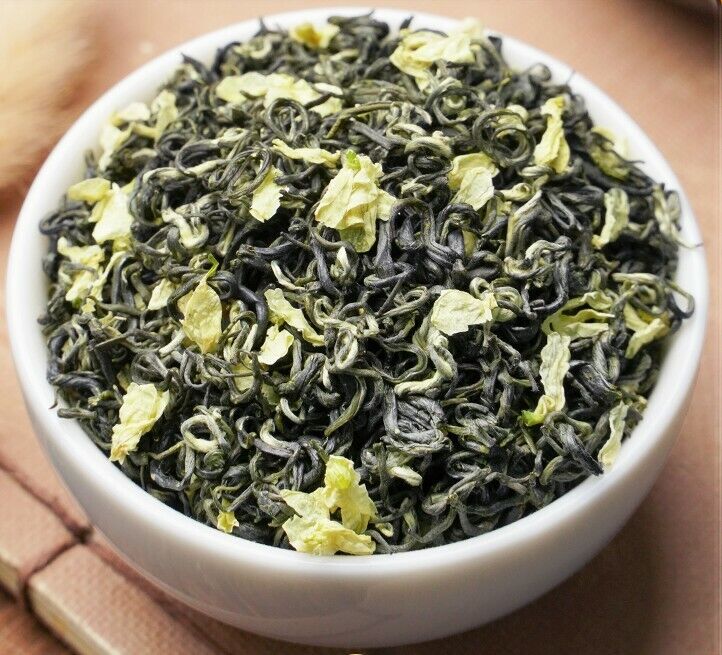 SiChuan Bi Tan Piao Xue Tea Jasmine green Tea bud Jasmine green tea