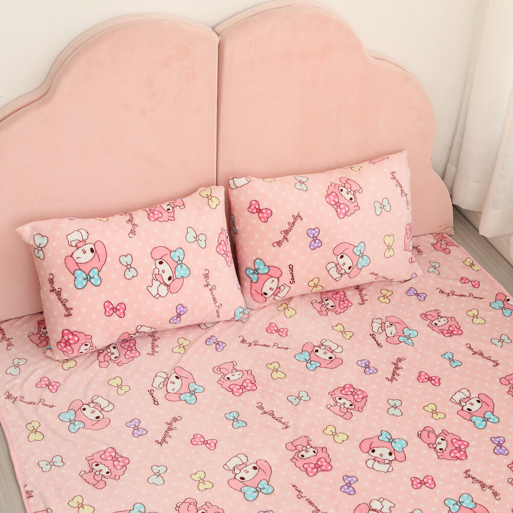 Melody Plush Blanket Cinnamoroll Kuromi Carpet Sofa Mat Nap Quilt Decoration