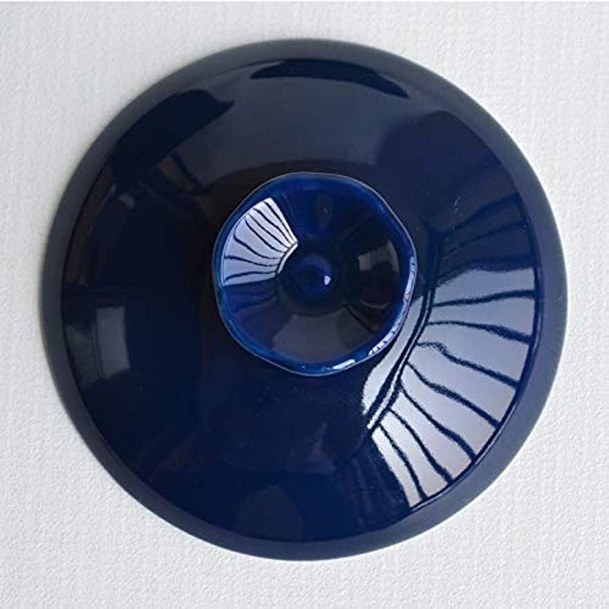 Porcelain Gaiwan 6.7oz Teacup Blue Tureen Chinese Sancai Cover Bowl Lip Saucer
