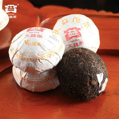 hinese Yunnan Ancient Tree Ripe Pu'er Tuo Tea TAETEA CV93 Pu'er Tuocha 100g