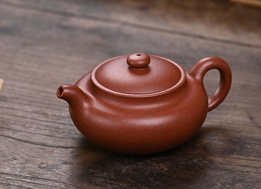 190cc China Yixing Handmade Purple Clay Teapot Jiangbao Clay BianFu Kung Fu Teapot-