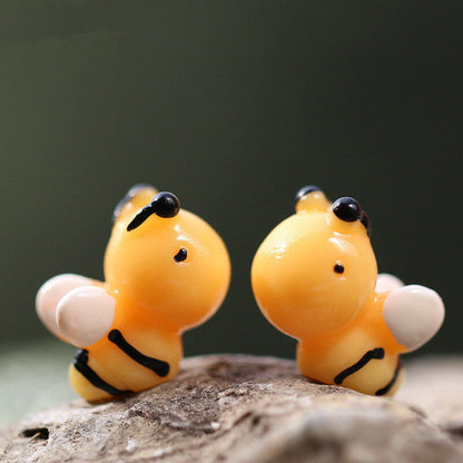 8pcs Little Bee Miniature Fairy Garden Decoration Supplies Ornament Figurine DIY