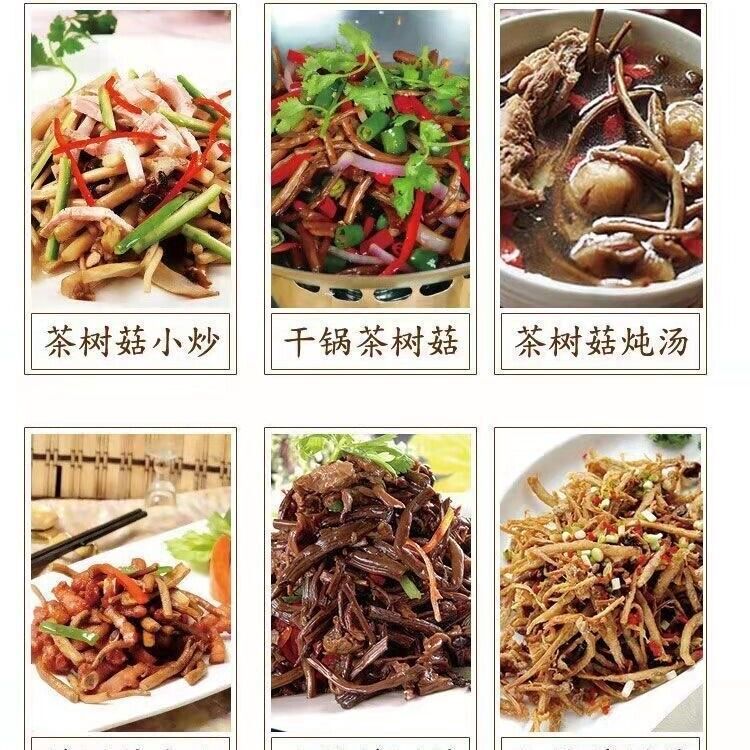 Natural Tea Tree Mushrooms agrocybe cylindracea Dried Mushrooms Kitchen Food