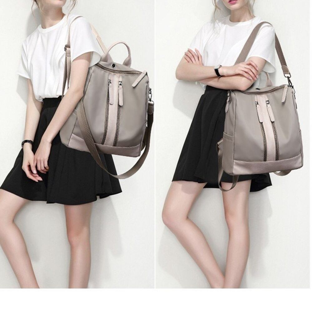 Women Girls Waterproof Leather Backpack Travel Shoulder Rucksack School Book Bag