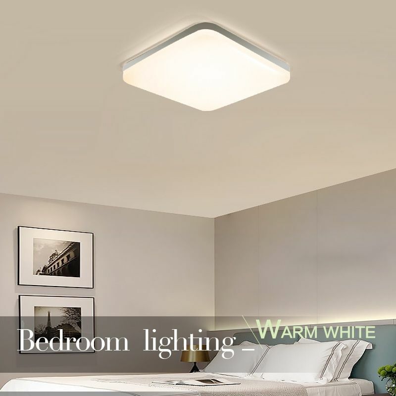 Square LED Panel Light 18W 24W 36W 48W Round Ceiling Lamp Downlight AC85-265V 1