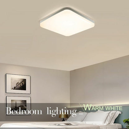 Square LED Panel Light 18W 24W 36W 48W Round Ceiling Lamp Downlight AC85-265V 1