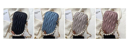 Mini Shoulder Bag Women PU Leather Crossbody Handbag Holder Bag Zipper Wallet