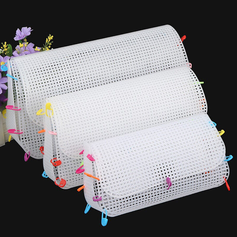 Auxiliary Knitting & Weaving Plastic Mesh Sheet Chenille Gold Velvet Diy Bag WO