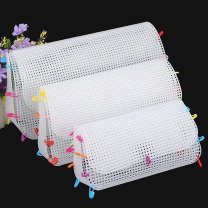 Auxiliary Knitting & Weaving Plastic Mesh Sheet Chenille Gold Velvet Diy Bag WO