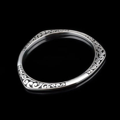 Women Cuff Bracelet Sterling Tibetan Silver Bangle Vintage Style Fashion Jewelry
