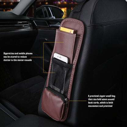 Car Seat Side Mesh Bag Organizer Storage Holder Phone Stowing Pocket Accessories