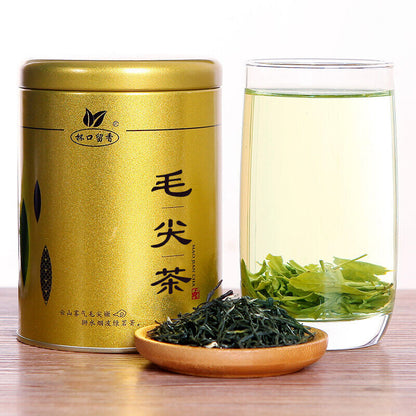 杯口留香毛尖绿茶 茶叶散装正宗春茶嫩芽浓香型 200g（50g*4罐）Chinese tea Maojian Tea green tea