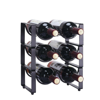 Multi-layer Wine Rack Wine Bottle Holder Display Shelf Iron Rack Wine Cabinet
