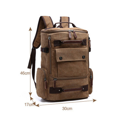 Men's Backpack Canvas Backpack School Bag Travel Bags Backpack Backpack Bag