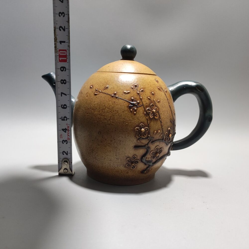 Vintage China Yixing Purple Clay Teapot Zisha Ceremony Fine Plum Blossom Teaware