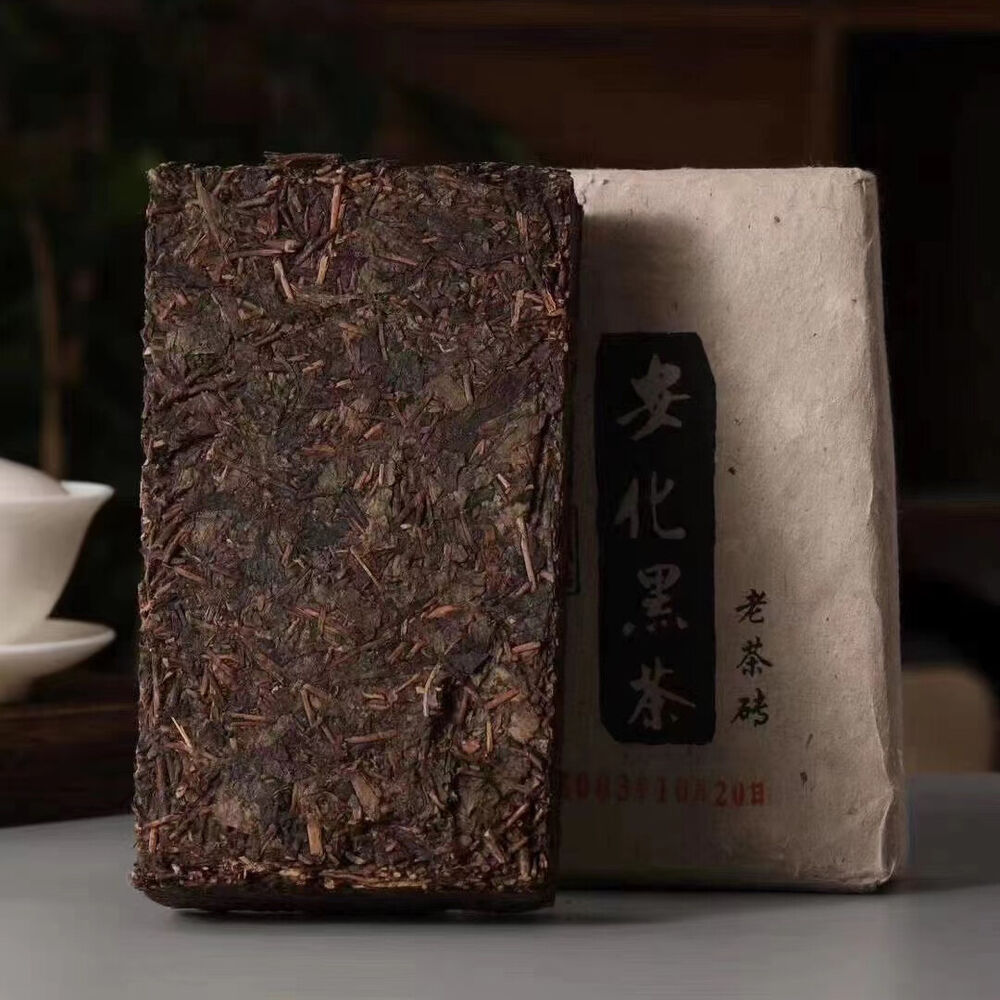 500g Chinese Dark Tea 2003 Anhua Aged Dark Tea Brick Strong Flavour Black Tea