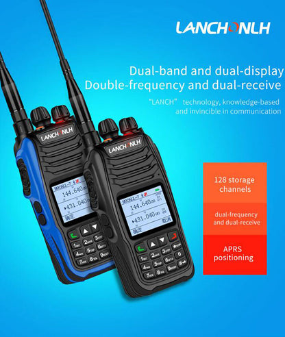 HG-UV98 Bluetooth Dual-Band UHF VHF APRS Walkie talkie Positioning Track GPS