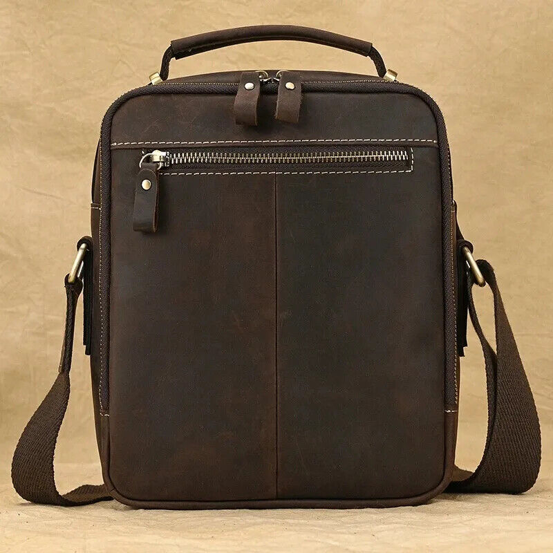 Men's Shoulder Bag Double Pocket Flap Messenger Bag Man Handbag