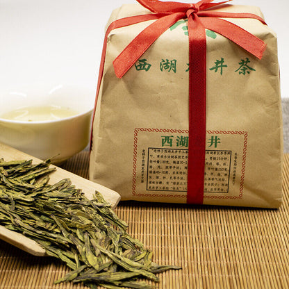 2023 Highest Quality West Lake Dragon Well Green Tea Rain Long Jing Cha 250g