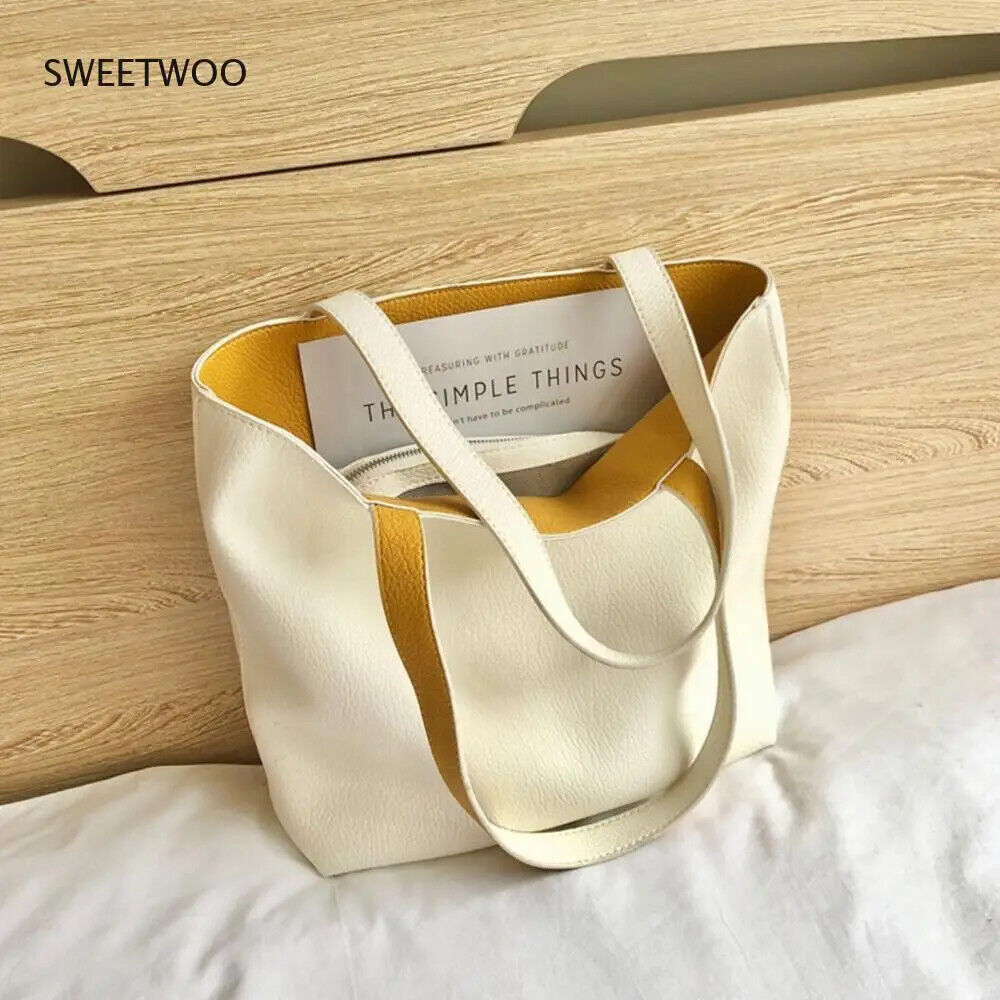 Ladies Shoulder Bag Women Student Book Shopping Bag Tote Handbag