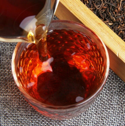 YunNan MengHai GongTing Puer Ripe Tea Loose Cooked Puerh Mellow pu'er tea