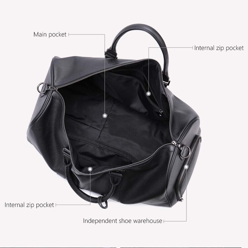 100%Genuine Leather Travel Bag Carry-on Hand Luggage Bags Shoulder Bag Big Totes