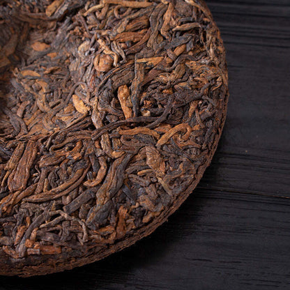 100g Small Yunnan Ripe Pu-erh Tea Cake Golden Bud Collection Puerh Tea Black Tea