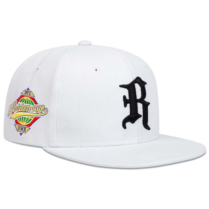 R Letter Snapback Baseball Cap Hat Adjustable Cali Era Hip Hop Flat Men Cotton