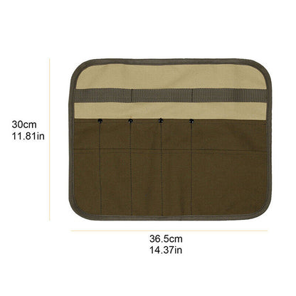 Portable Foldable Outdoor Camping Cutlery Storage Bag Knife Bag Roll Hanging Bag