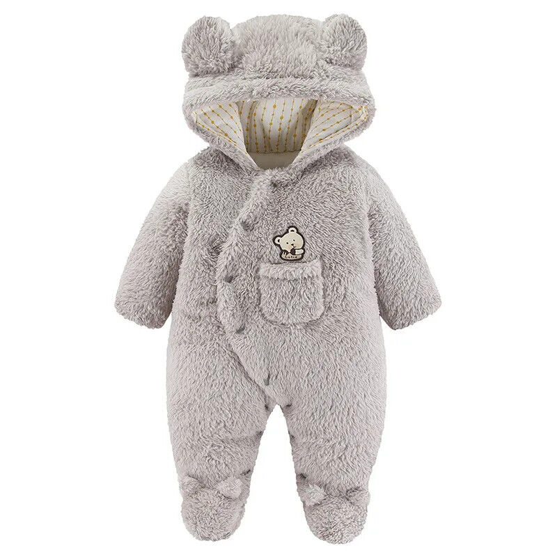 Infant Girl Overall Jumpsuit Spring Autumn Hooded Baby Months Newborn Clothes