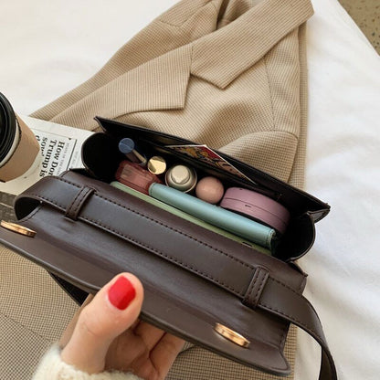 Bag PU Leather Crossbody Bags Women Winter Shoulder Chest Bag Ladies Handbags