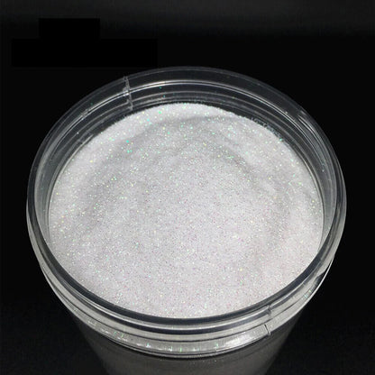 Nail Art Decor 1 Bottle AB White Sequins Glitters Holographic Flakes 0.2 0.4 1mm