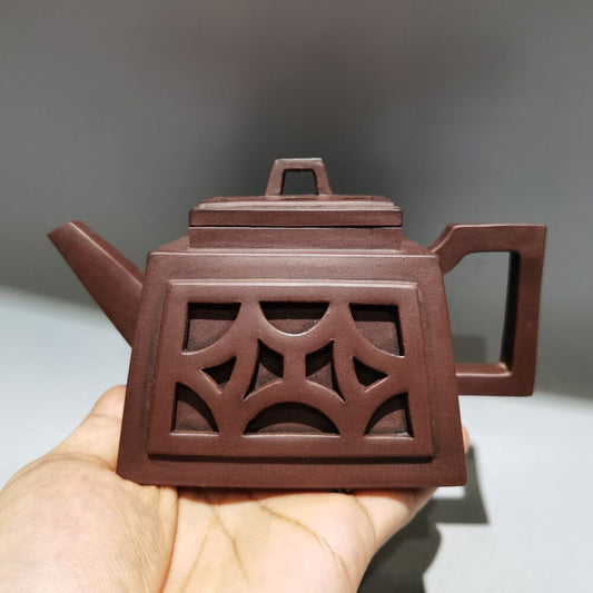 vintage chinese yixing purple clay teapot zisha ceremony teaware collection rare