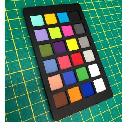 24 Color Checker Correction Classic Image Resolution Test Chart Palette 64x108mm
