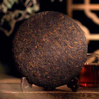 357g Yunnan Puerh Old Tree Ripe Tea Xigui Pu-erh Cooked Tea Cake Pu'er Black Tea