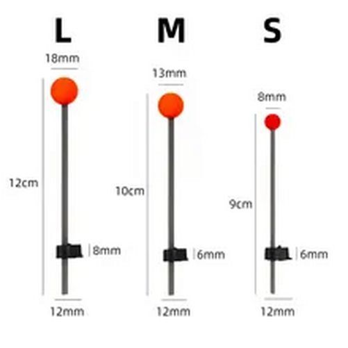 10pcs Ice Fishing Rod Spring Top Tip Winter Fishing Pole Lake Ocean Extension