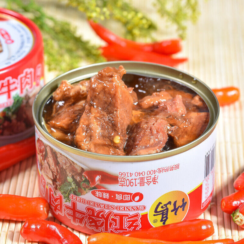 竹岛红烧牛肉罐头210g罐装即食方便食品户外熟食肉制品 210g Canned Takeshima Braised Beef 210g