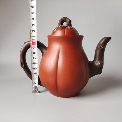 Vintage China Yixing Purple Clay Teapot Zisha Ceremony Fine Plum Blossom Teaware