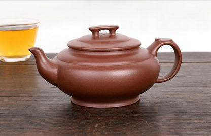 310cc Handmade Purple Sand Erqing Clay Tea Pot in Yixing, China, Shangxinqiao Tea Pot-