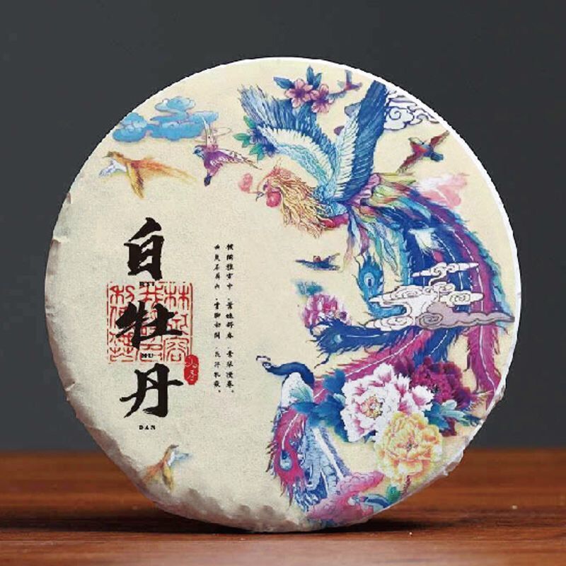 Organic White Tea, White Mulan, White Peony Tea, Natural Pu'er Tea Cake 300g/10.58 oz