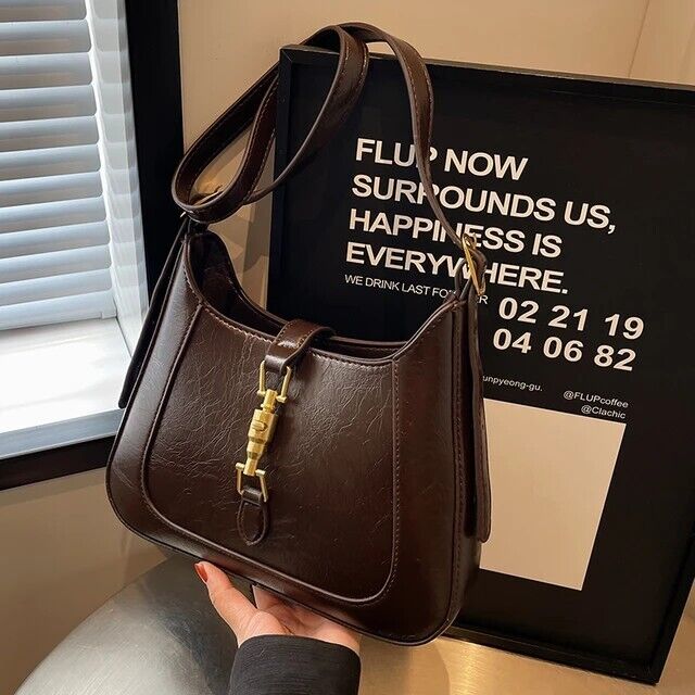 Women's Classic Vintage Handbag Leather Shoulder Bag Crossbody Bag Retro Gift