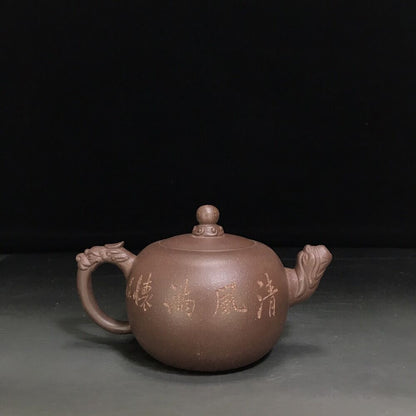 vintage chinese yixing purple clay teapot zisha ceremony teaware collection rare