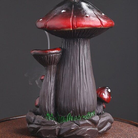 Resin Backflow Incense Burner Creative Mushroom Water Backflow Incense Burner