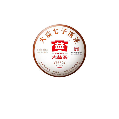 TAETEA Select 7552 Ripe Pu'er Tea 2021 Yunnan Menghai Dayi Ripe Shu Puer 357g