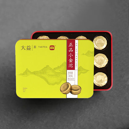 TAETEA Brand Dayi Zheng Pin Xiao Jin Tuo Pu-erh Tea Tuo 36g Raw Pu'er Tuocha