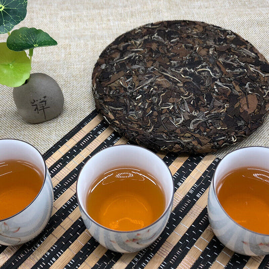 350g 2020 Landscape Old Bai Cha FuJian White Tea Cake