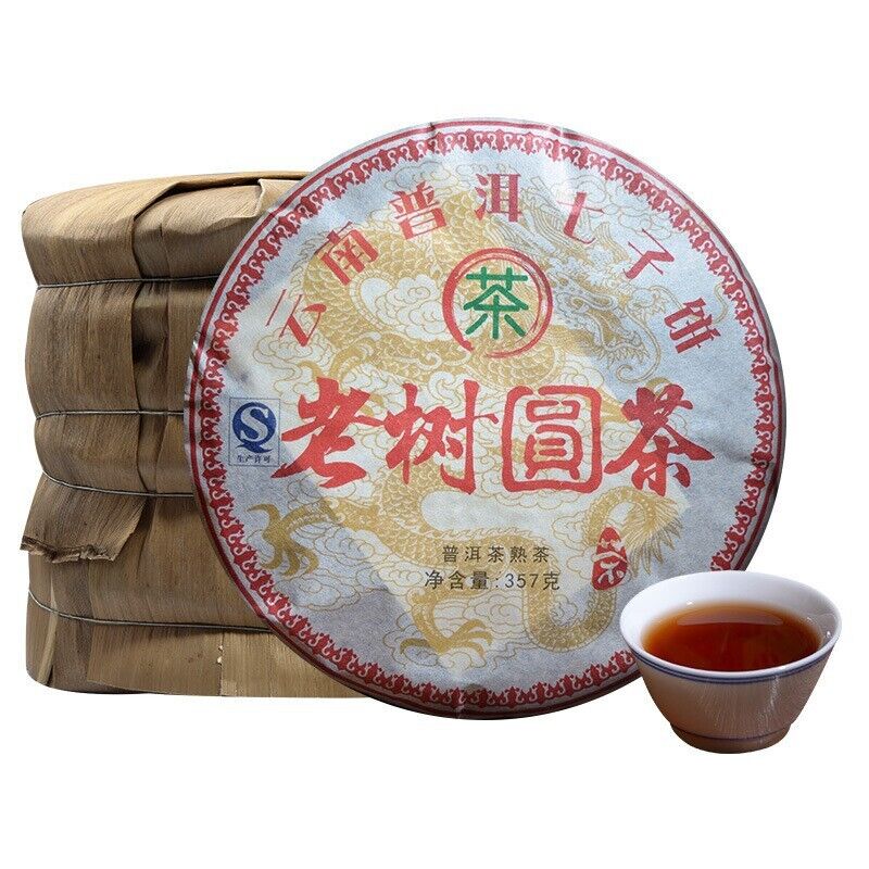 Old Tree Round Tea Yunnan Pu'er Tea Cake Tea Old Tree Tea Fermentation 357g